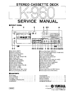 Yamaha K-960 - Service Manual 